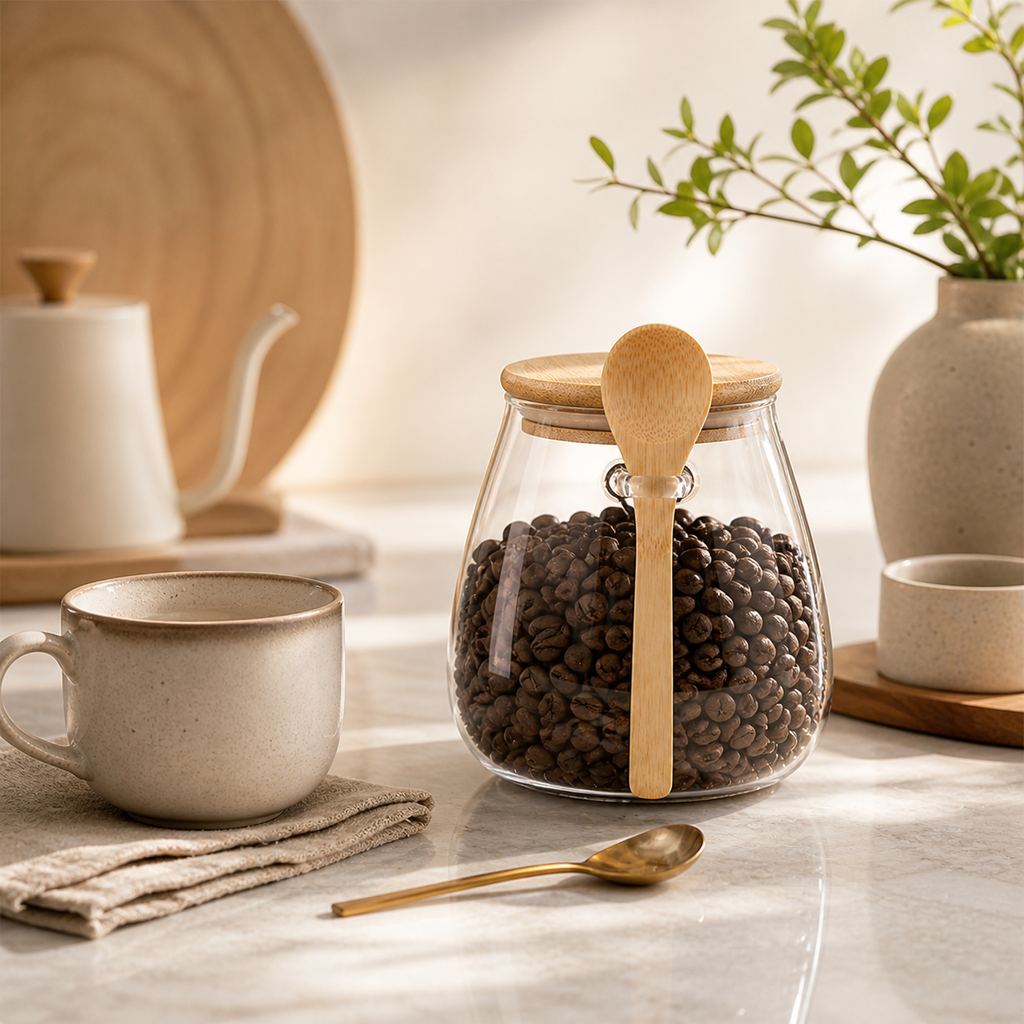 Maison Round Glass Canister