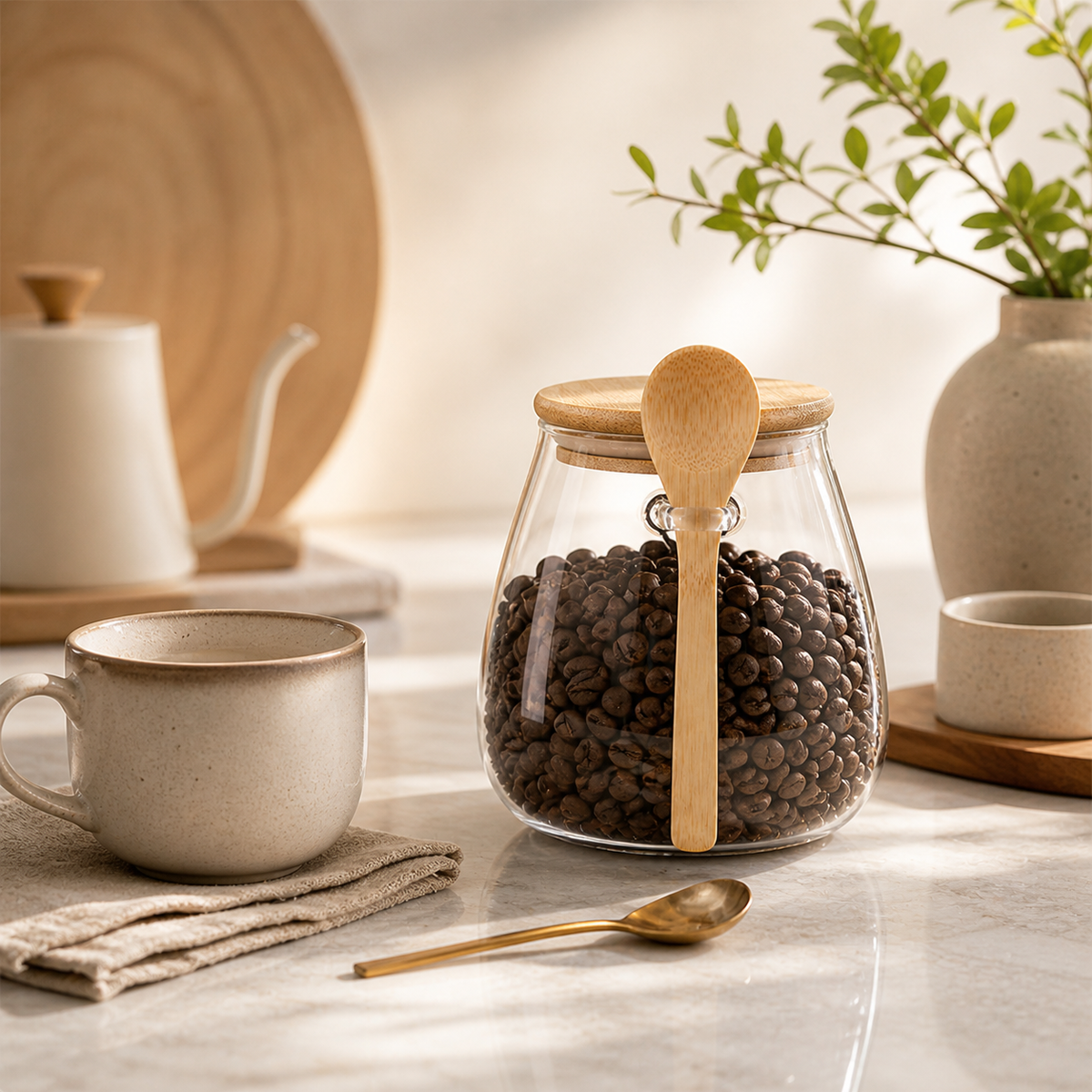 Maison Round Glass Canister