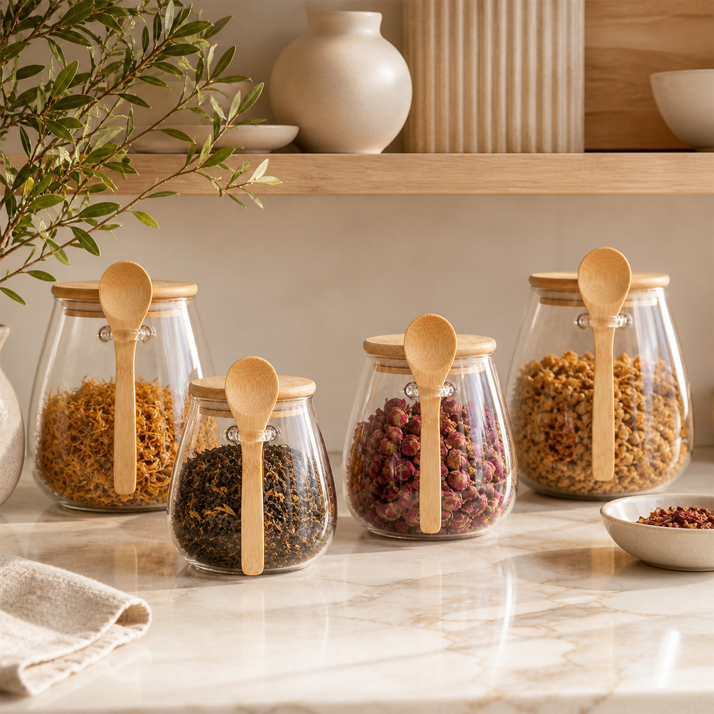 Maison Round Glass Canister