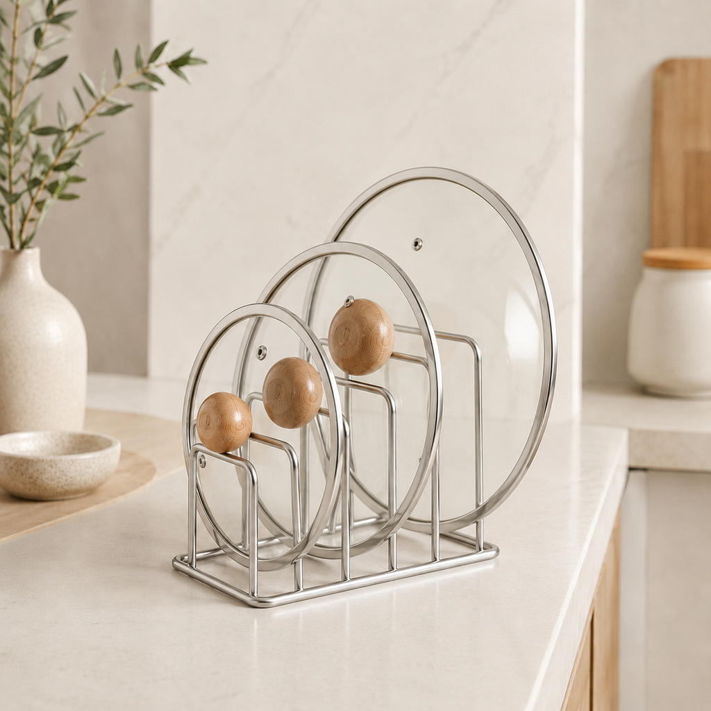 Pot Lid & Cutting Board Organizer