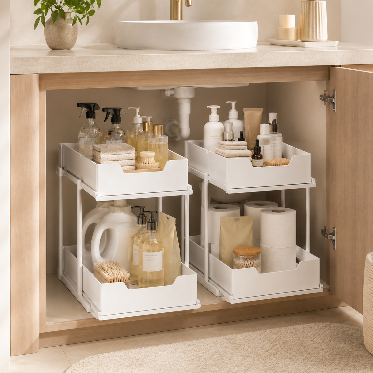 Pull-Out Under-Sink Drawer