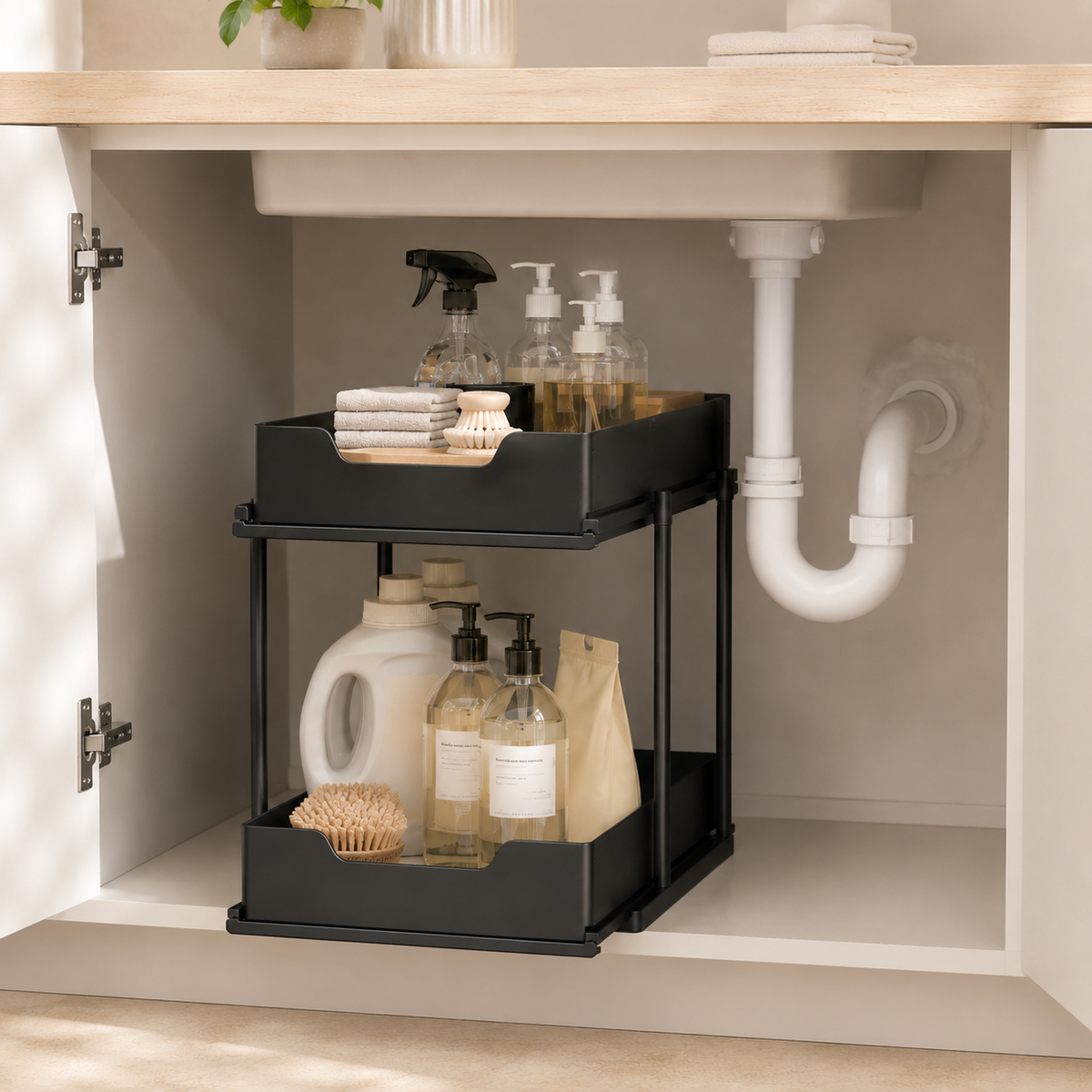 Pull-Out Under-Sink Drawer