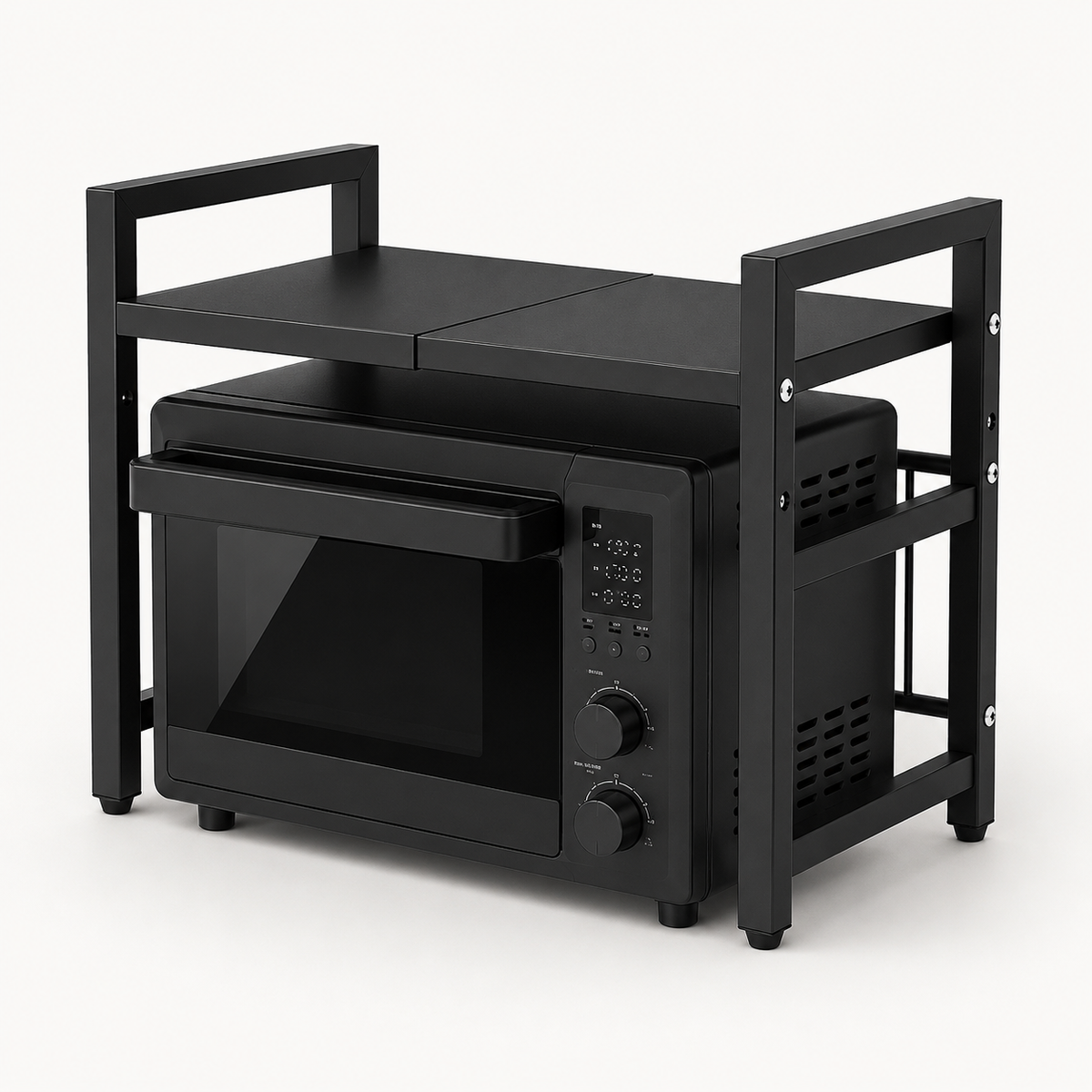 Retractable 2-Tier Kitchen Shelf