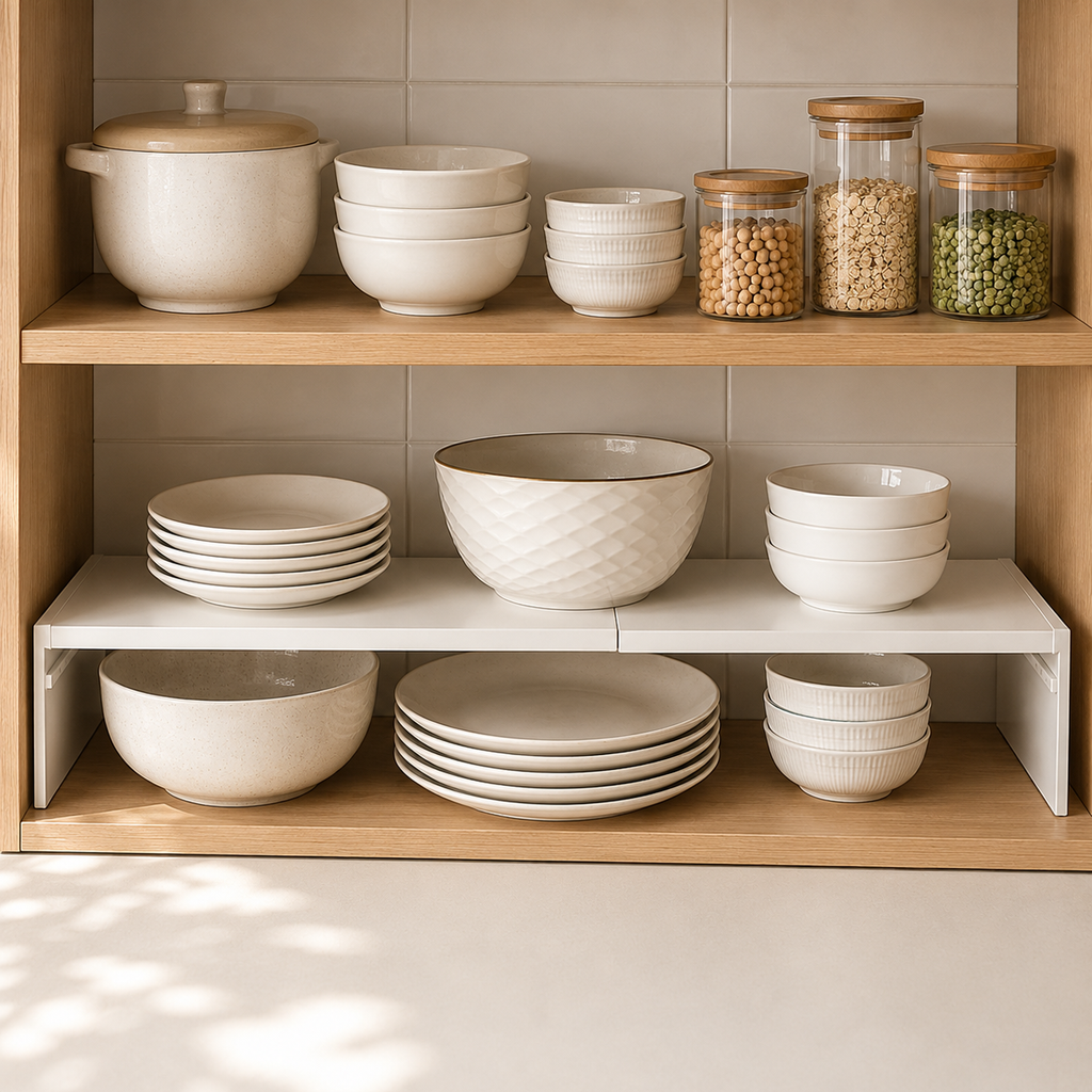 Retractable Cabinet Shelf Riser