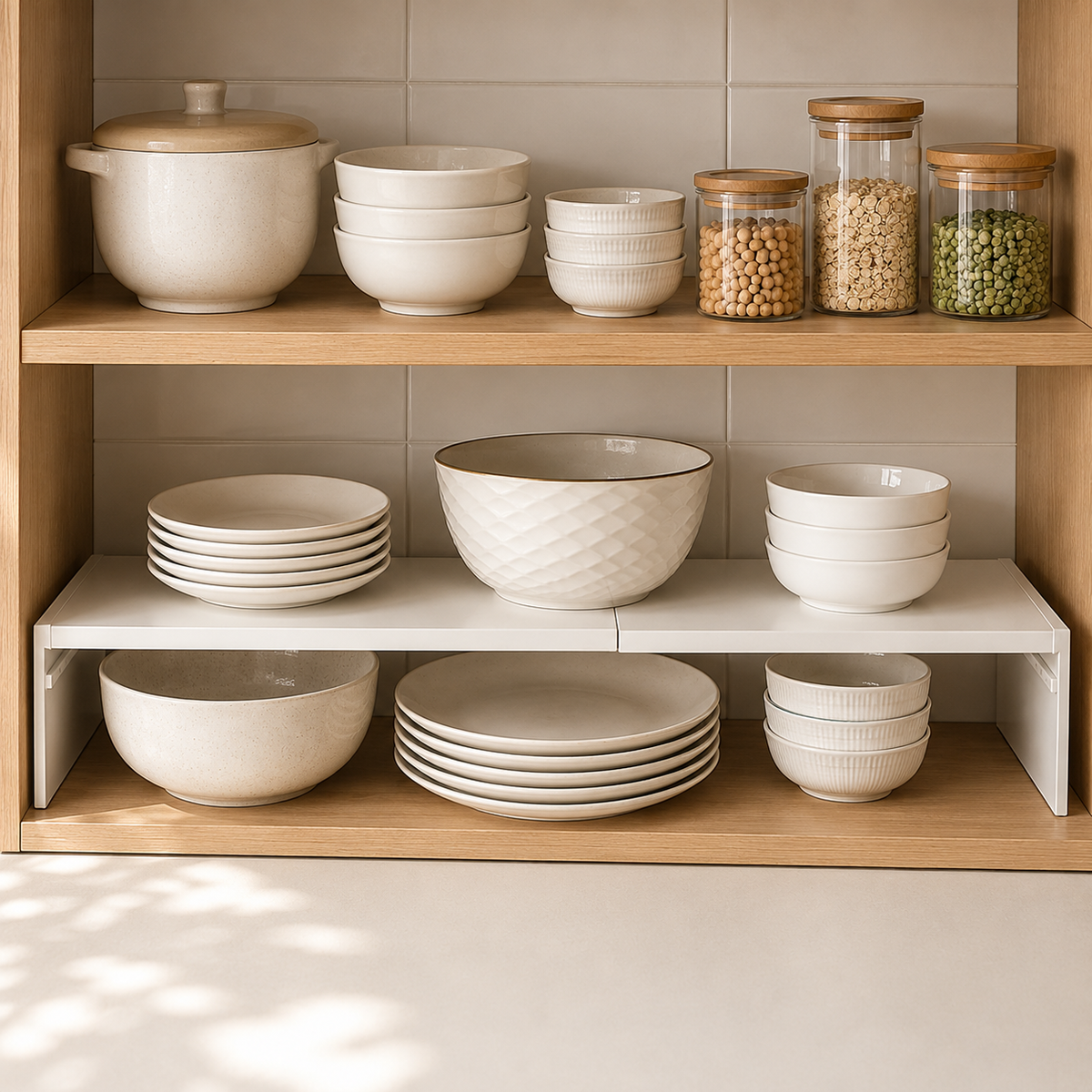 Retractable Cabinet Shelf Riser