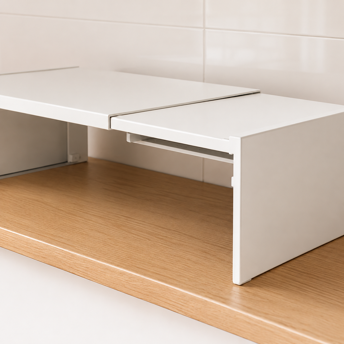 Retractable Cabinet Shelf Riser