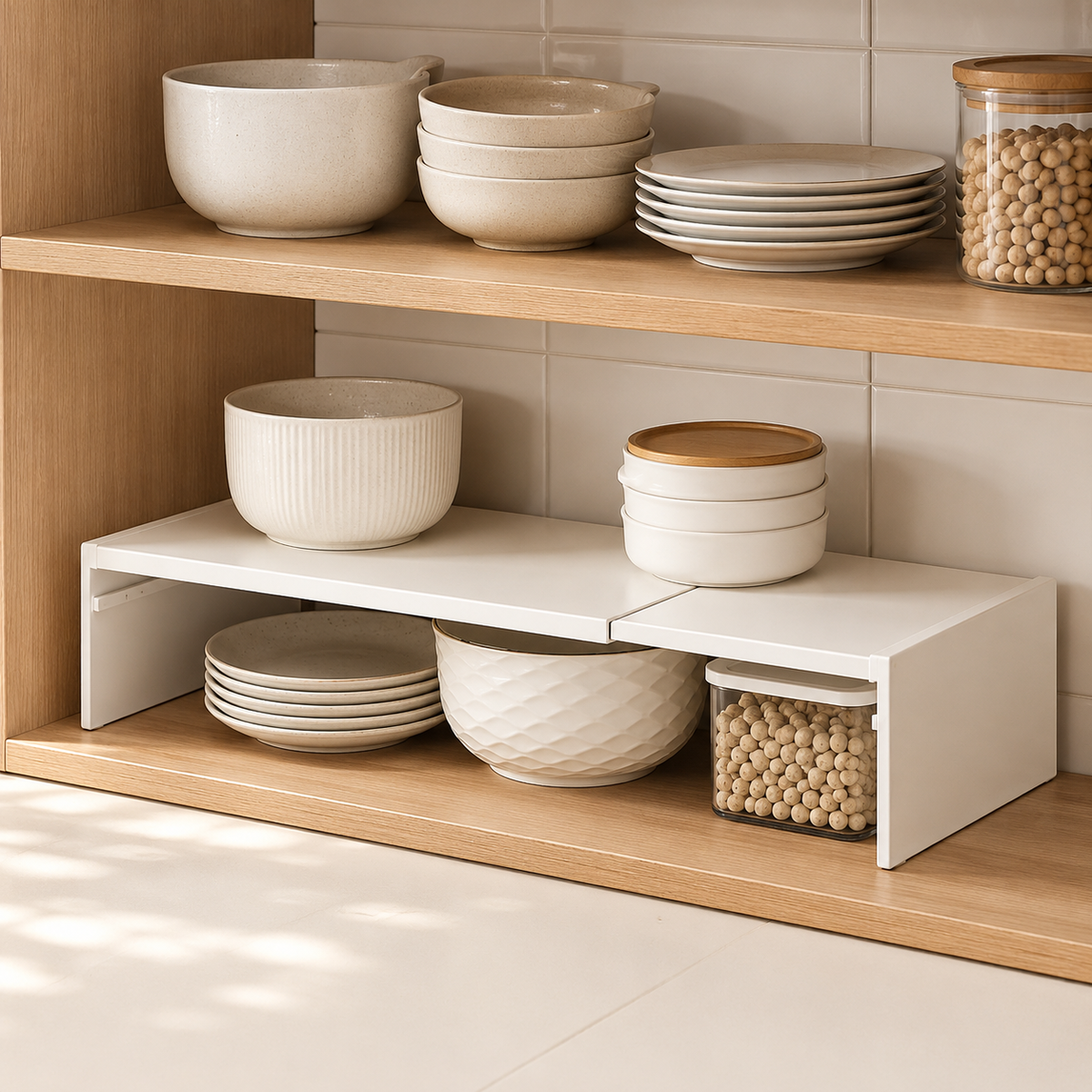 Retractable Cabinet Shelf Riser