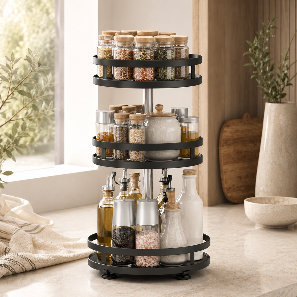 Rotating Spice Rack Turntable