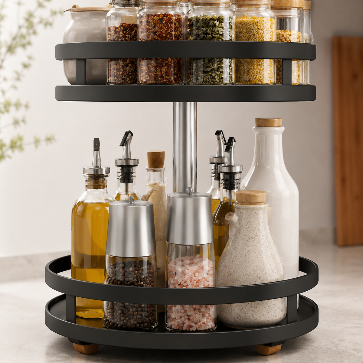 Rotating Spice Rack Turntable