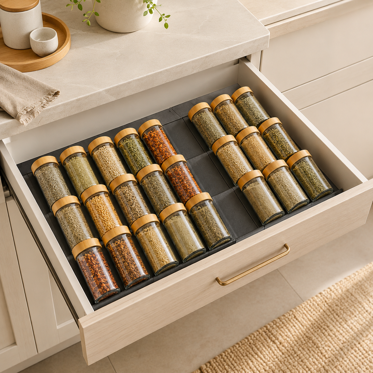 Spice Drawer Organizer