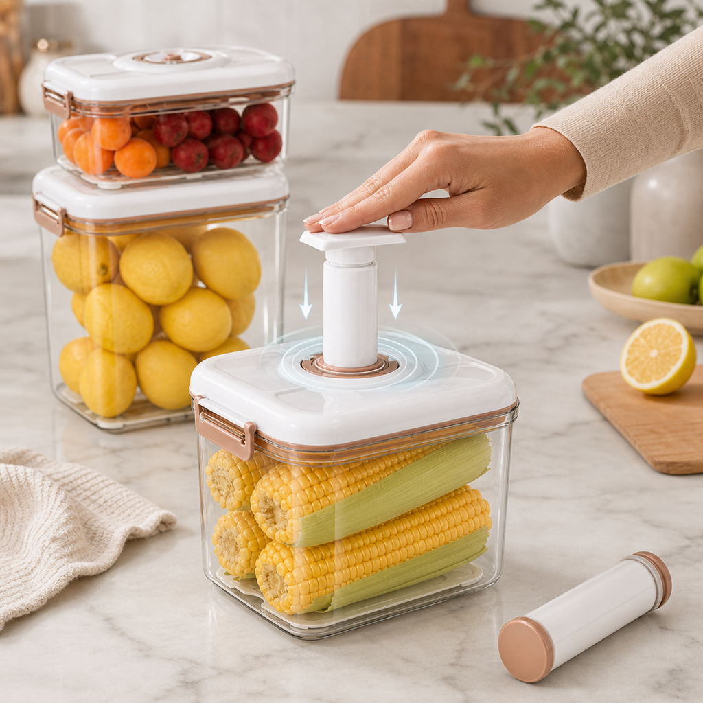 Vacuum-Seal Food Storage Container