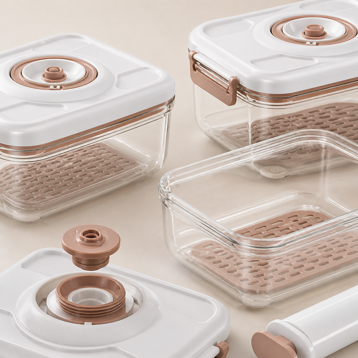 Vacuum-Seal Food Storage Container