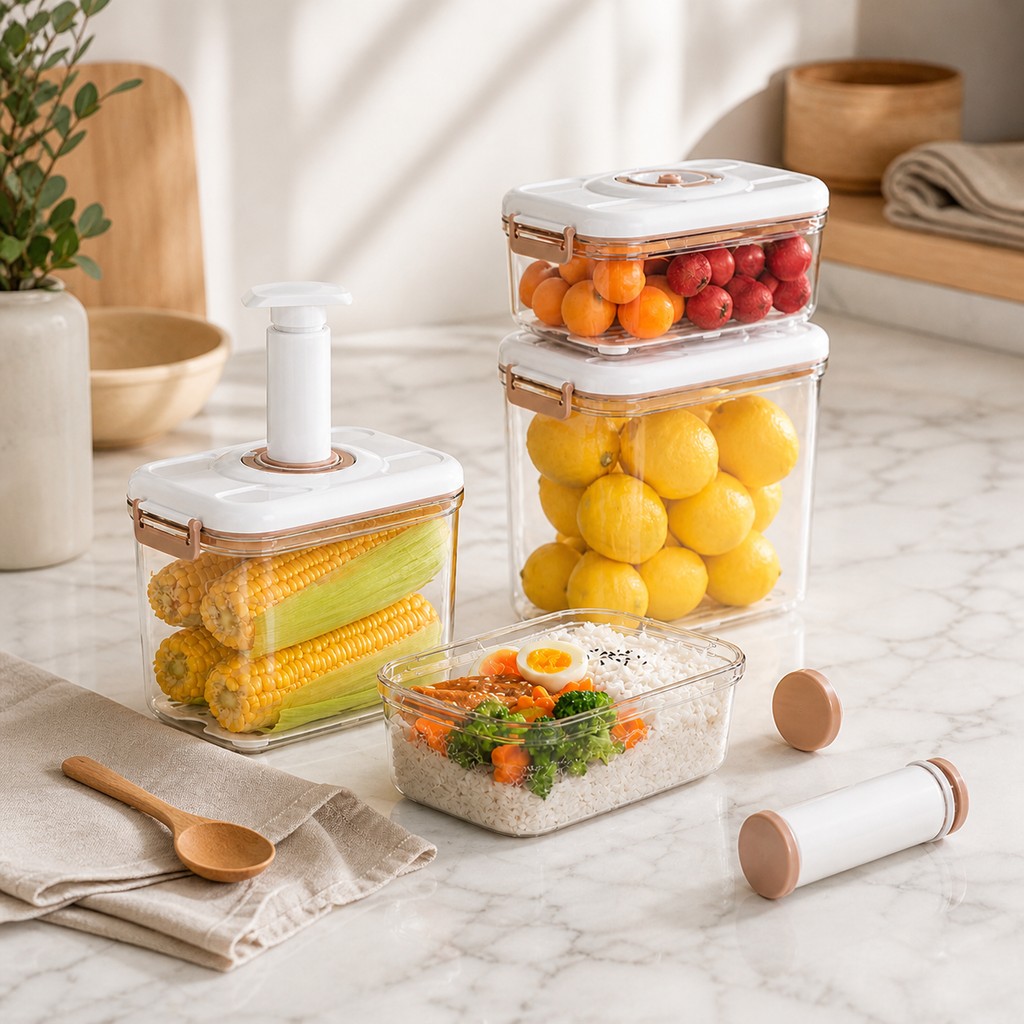 Vacuum-Seal Food Storage Container